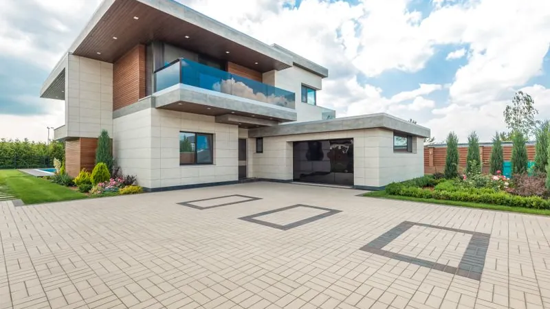 Beautiful modern home with garage and landscaped yard