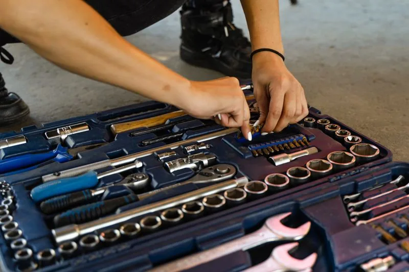 Professional-grade tools and climate-rated garage door parts